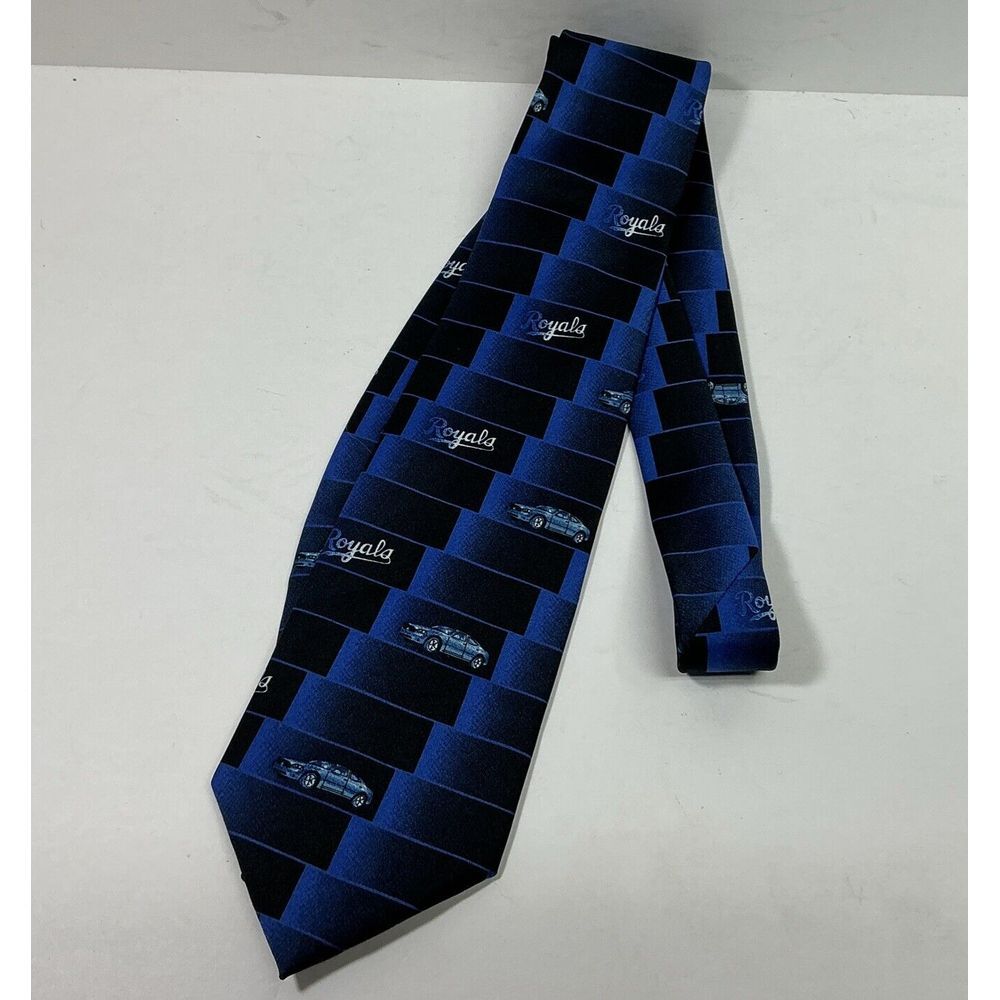 Dodge 2006 Kansas City Royals Necktie Blue Black Dodge Charger Tie Cars‎ Sports